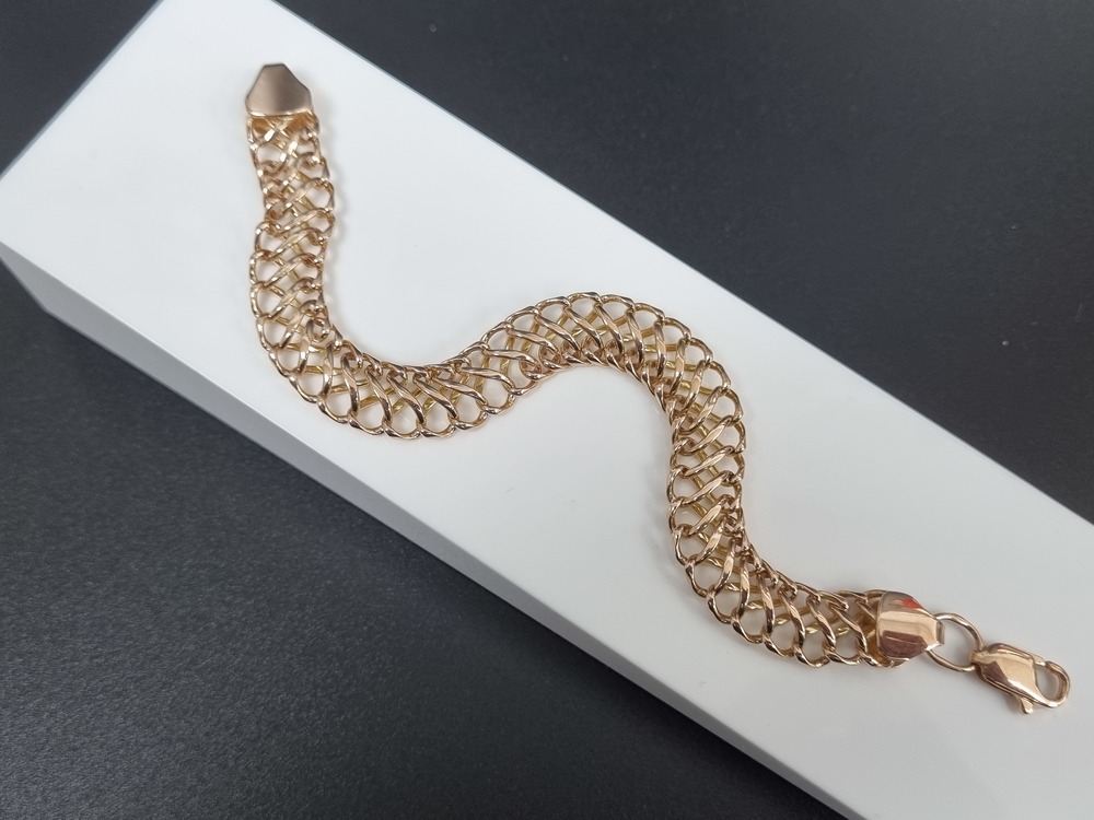 БЛ8585 БРАСЛЕТ ПОЛНОВЕСНЫЙ Восьмерка (Au 585)