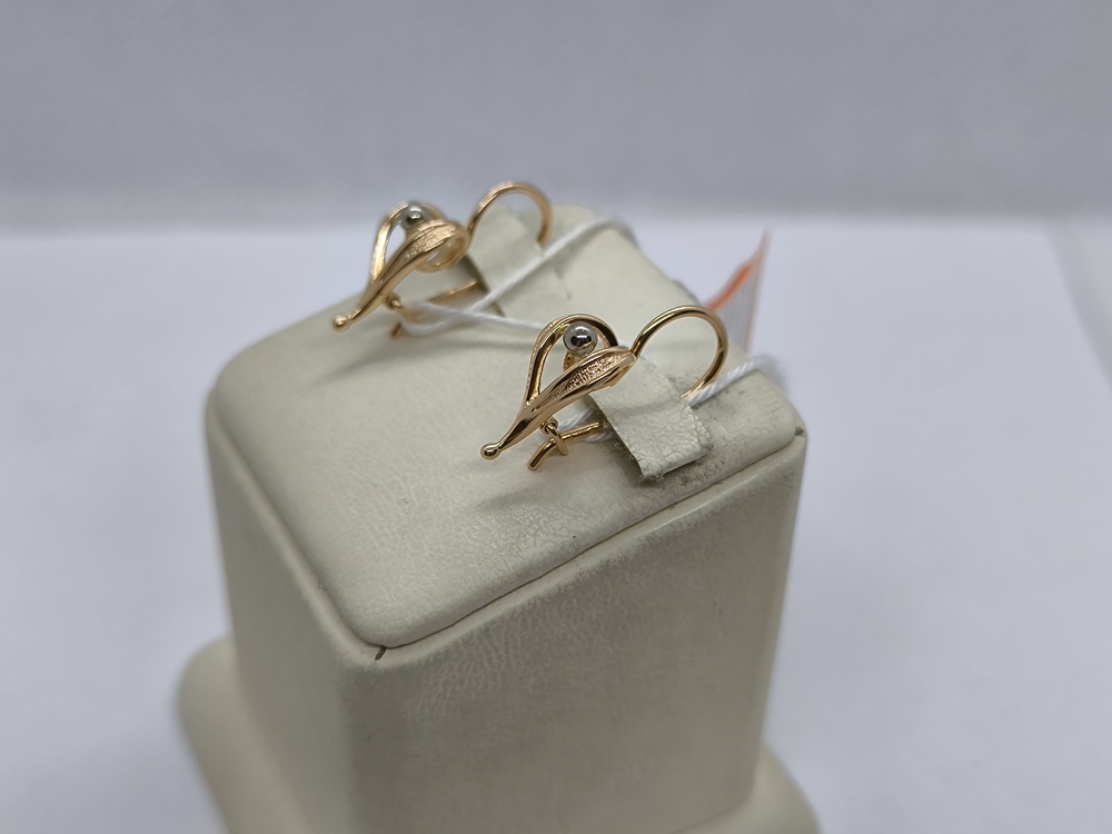 СБКМ583 СЕРЬГИ БЕЗ КАМНЯ (Au 583)