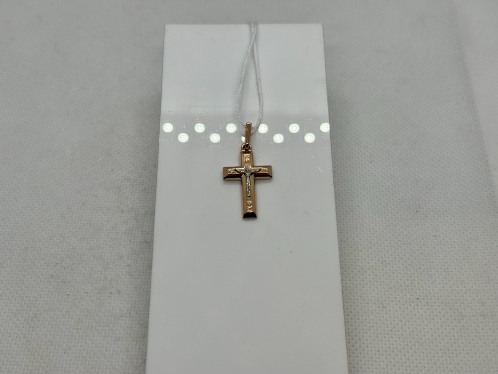 ПОДКБК585 ПОДВЕСКА КРЕСТ БЕЗ КАМНЯ (Au 585)