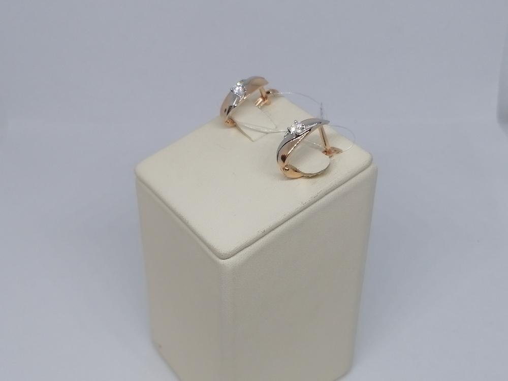 СЕРЬГИ С КАМНЕМ (Au 585)