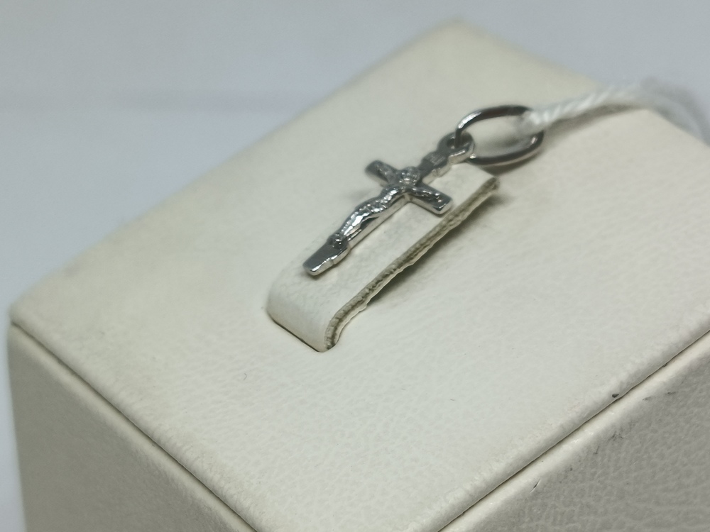 ПОДВЕСКА КРЕСТ С КАМНЕМ (Au 585)