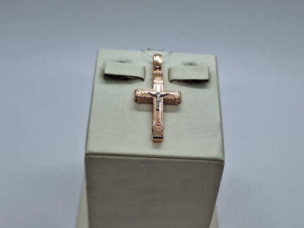 ПОДВЕСКА КРЕСТ без камня (Au 585)