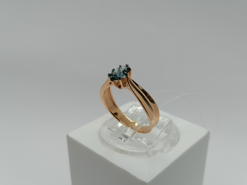 КОЛЬЦО ЛОНДОН ТОПАЗ (Au 585)