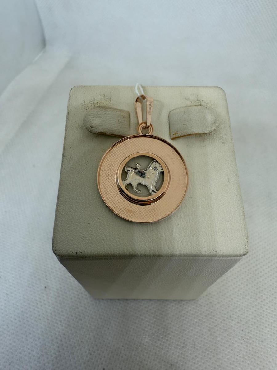 КрСПАлев ПОДВЕСКА ЗНАК ЗОДИАКА ЛЕВ (Au 585)