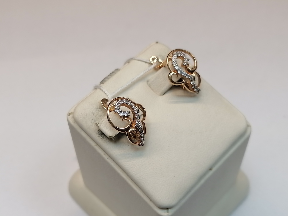 СЕРЬГИ С КАМНЯМИ (Au 585)