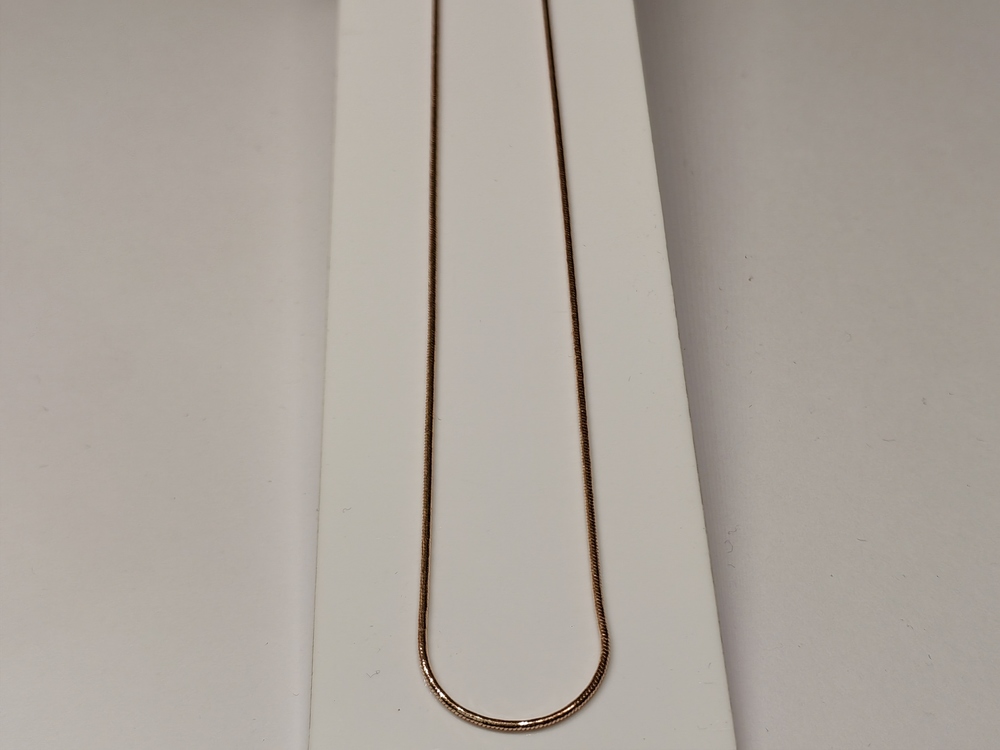 НЦ 12-078 ЦЕПЬ ПОЛНОВЕСНАЯ Жгут(снейк) (Au 585)