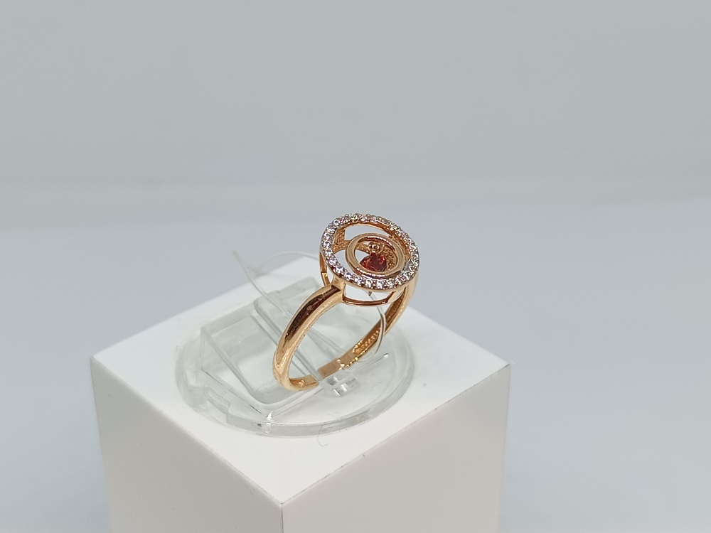 КОЛЬЦО ГРАНАТ с камнями (Au 585)