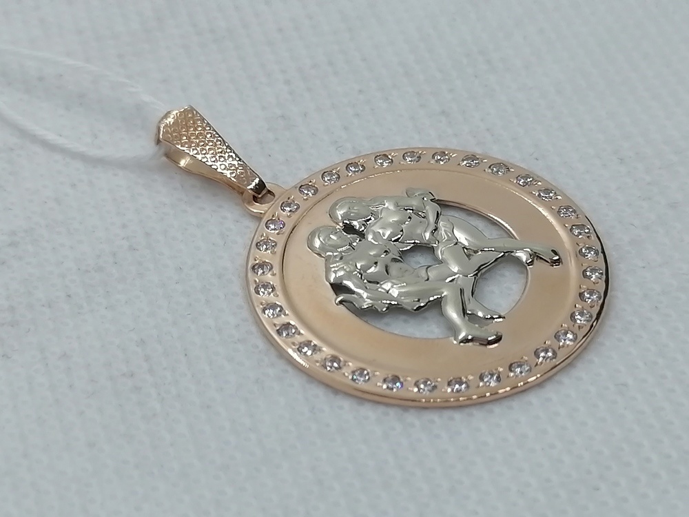 ПОДВЕСКА ЗНАК ЗОДИАКА БЛИЗНЕЦЫ Au 585