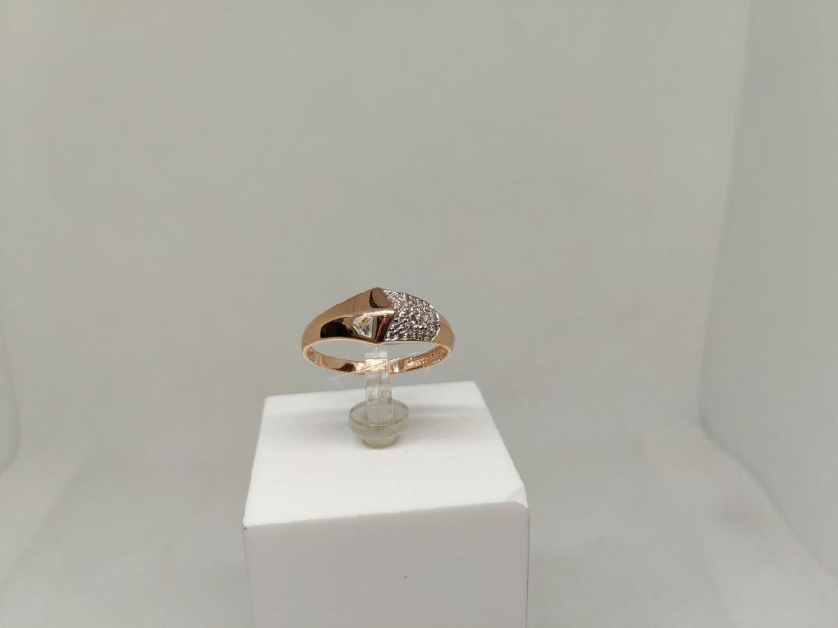 КОЛЬЦО С КАМНЯМИ (Au 585)