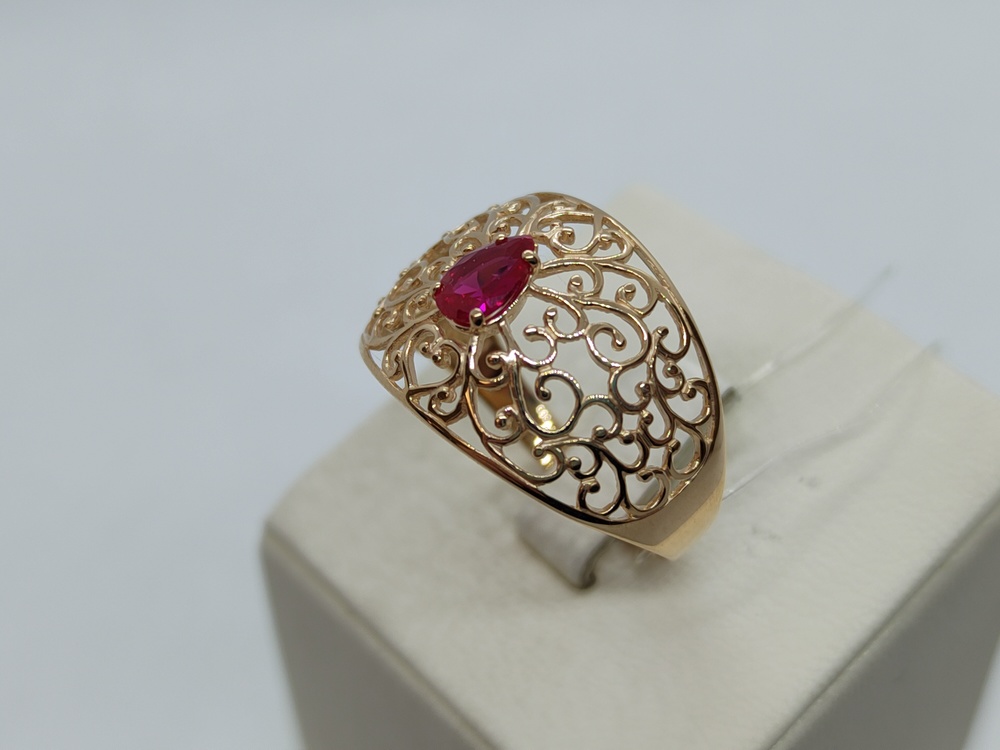 КОЛЬЦО С КАМНЕМ (Au 585)