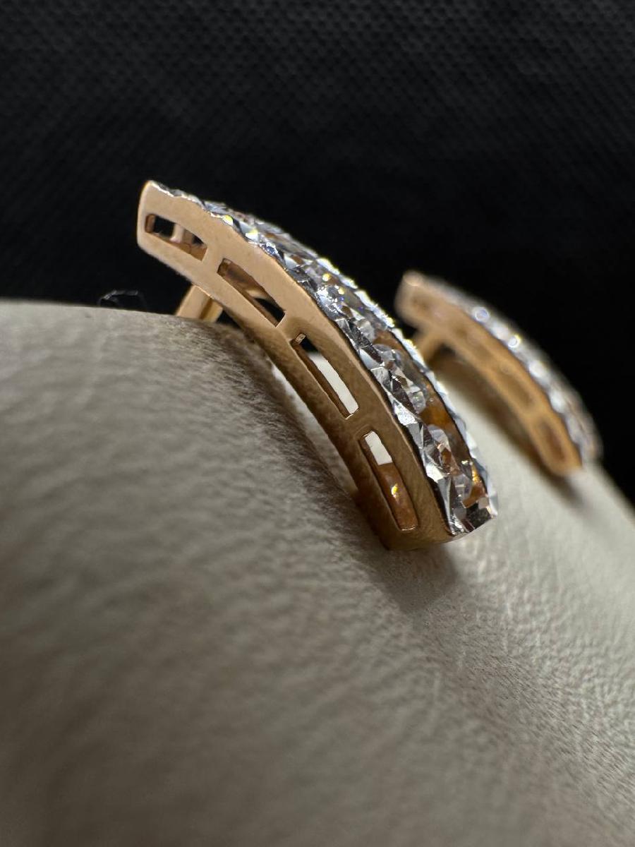 СКМИ585 СЕРЬГИ С КАМНЯМИ (Au 585)