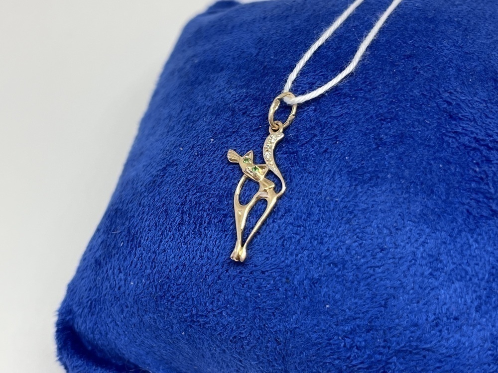 ПОДКМИ585 ПОДВЕСКА С КАМНЯМИ (Au 585)