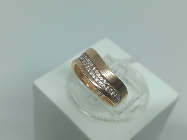 КОЛЬЦО С КАМНЯМИ (Au 585)