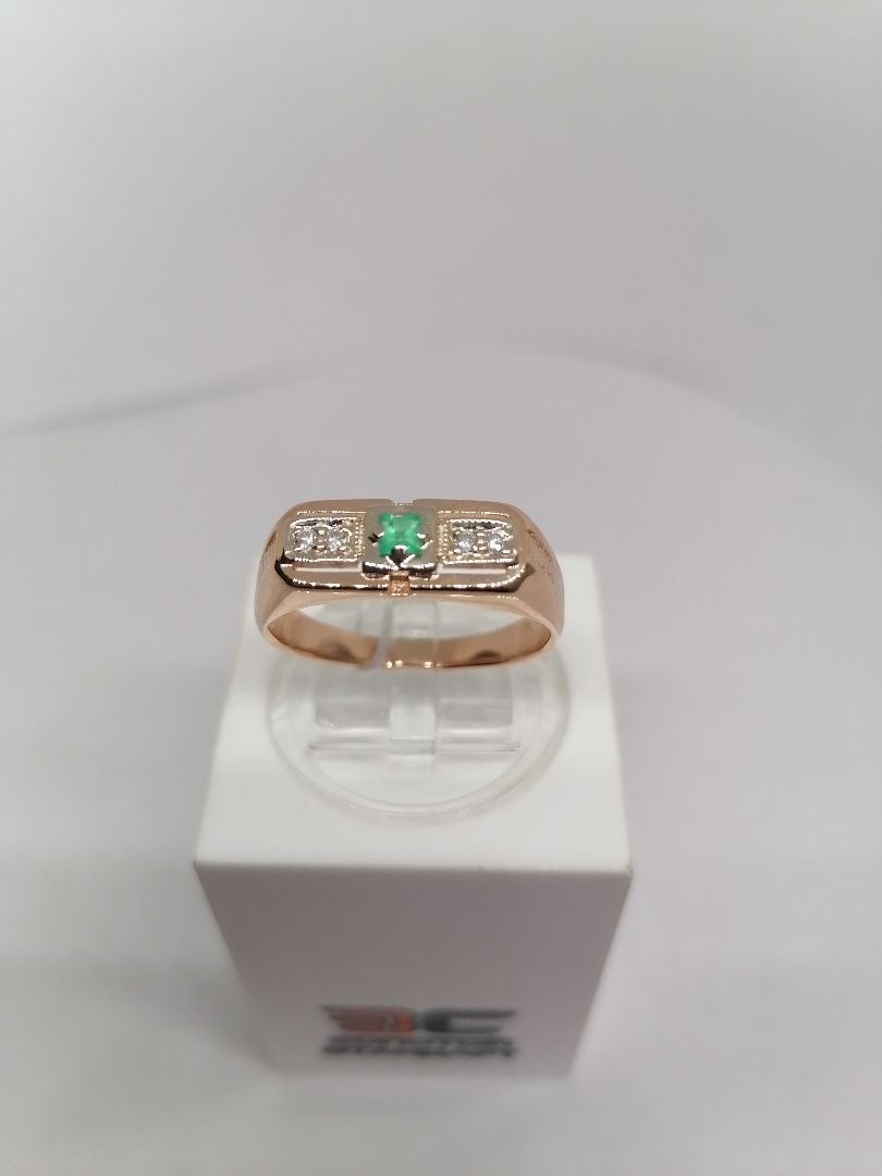 ПЕЧАТКА С КАМНЯМИ (Au 585)