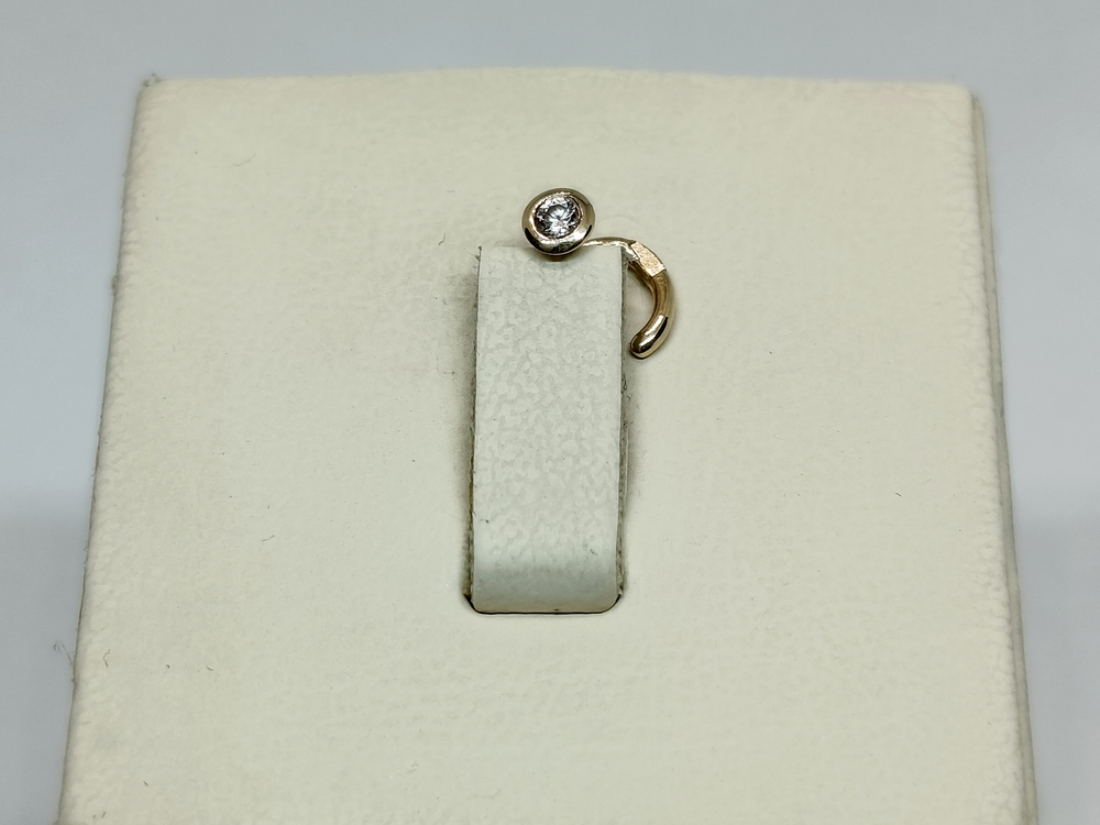 ПИРСИНГ В НОС с камнем (Au 585)