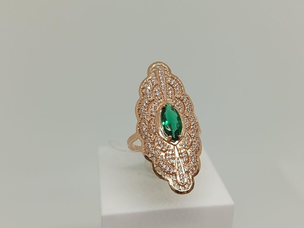 КОЛЬЦО С КАМНЯМИ (Au 585)