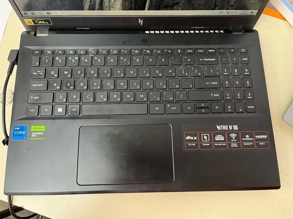 Ноутбук Acer Nitro V15; I5-13420H, GeForce RTX 3050, 32 Гб, 1 Tb, Нет