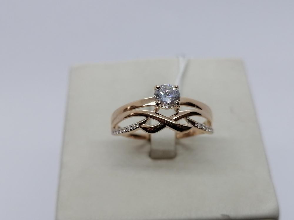 КОЛКМИ585 КОЛЬЦО С КАМНЯМИ (Au 585)