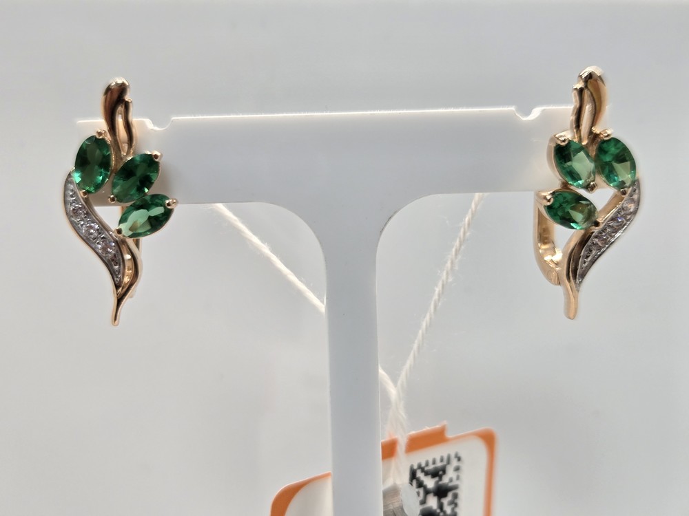 СЕРЬГИ С КАМНЯМИ (Au 585)