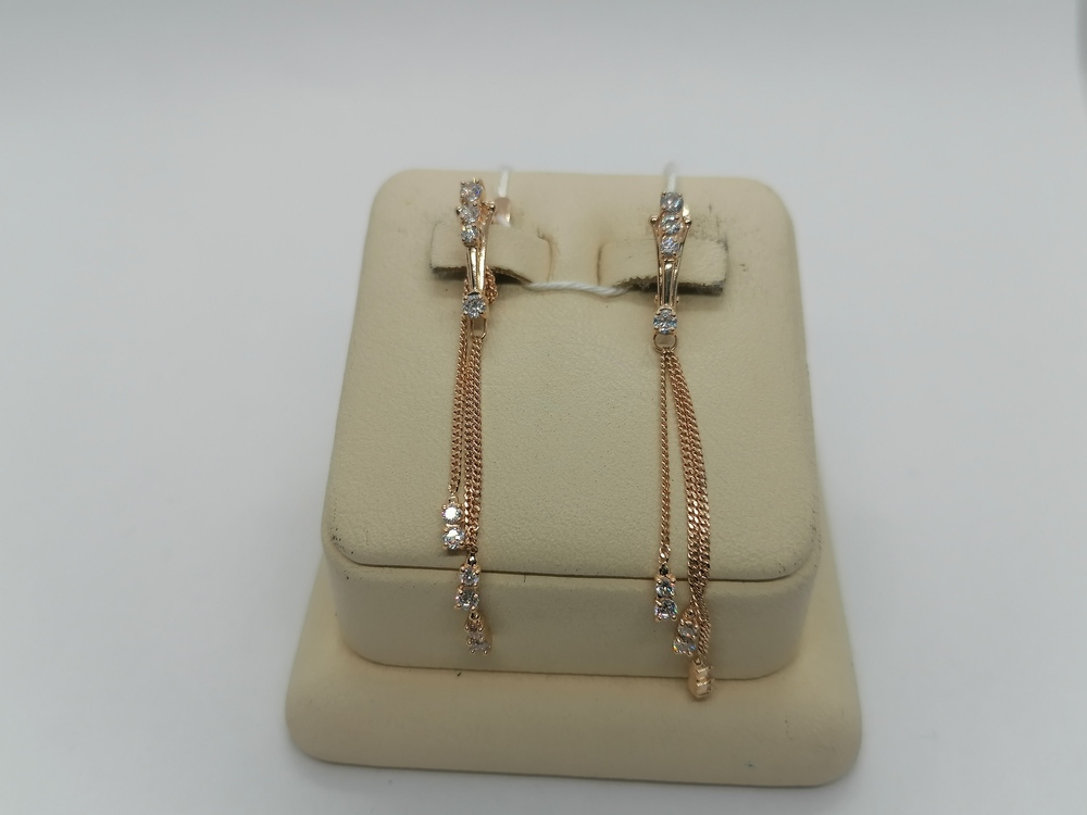 СЕРЬГИ С КАМНЯМИ (Au 585)