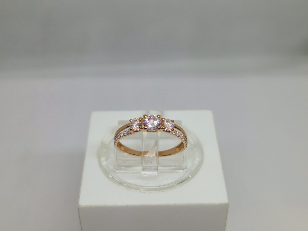 КОЛКМИ585 КОЛЬЦО С КАМНЯМИ (Au 585)