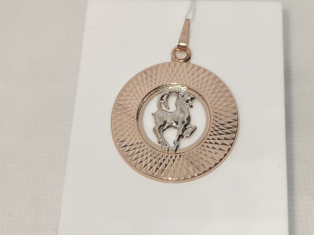 КрБПАкоз ПОДВЕСКА ЗНАК ЗОДИАКА КОЗЕРОГ (Au 585) КрБПАкоз ПОДВЕСКА ЗНАК ЗОДИАКА КОЗЕРОГ (Au 585)