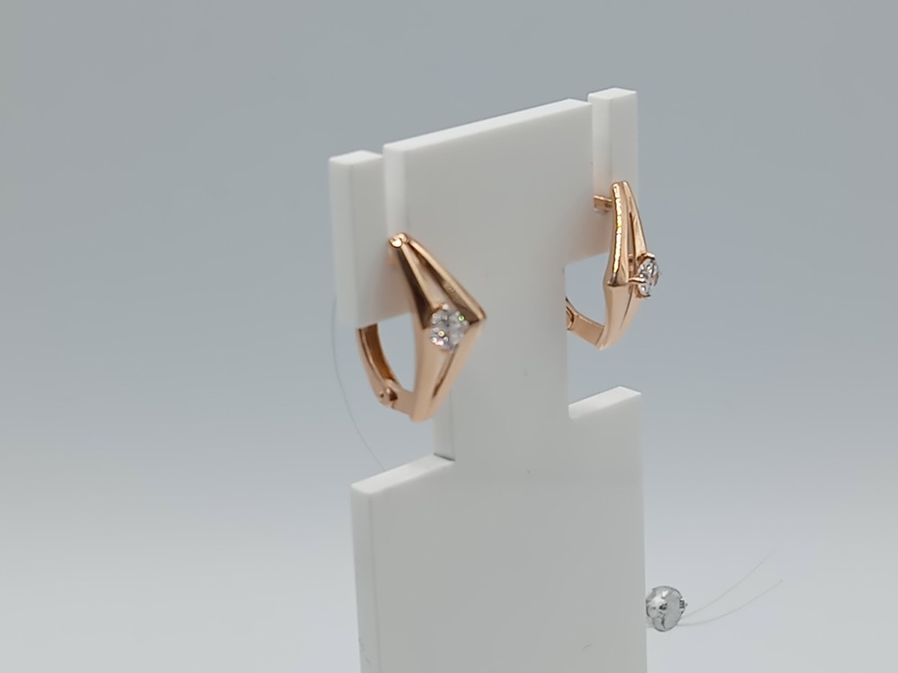 СЕРЬГИ С КАМНЕМ (Au 585)