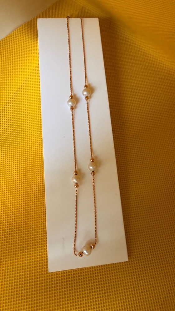 КОЛЬЕ С КАМНЯМИ Au 585