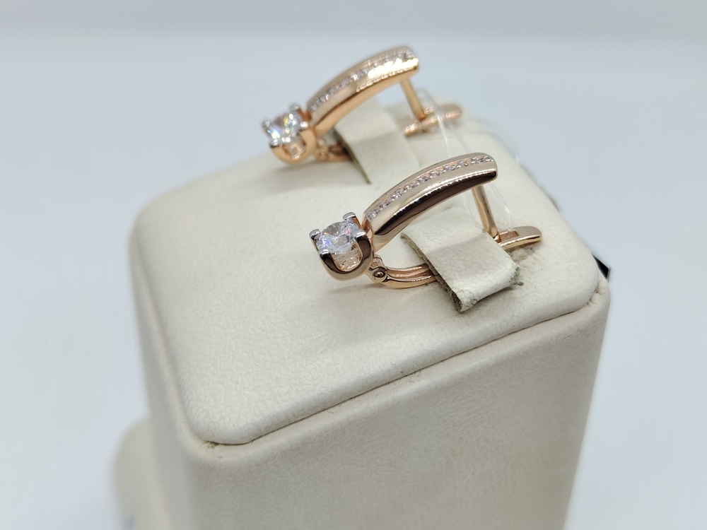 СЕРЬГИ С КАМНЯМИ (Au 585)