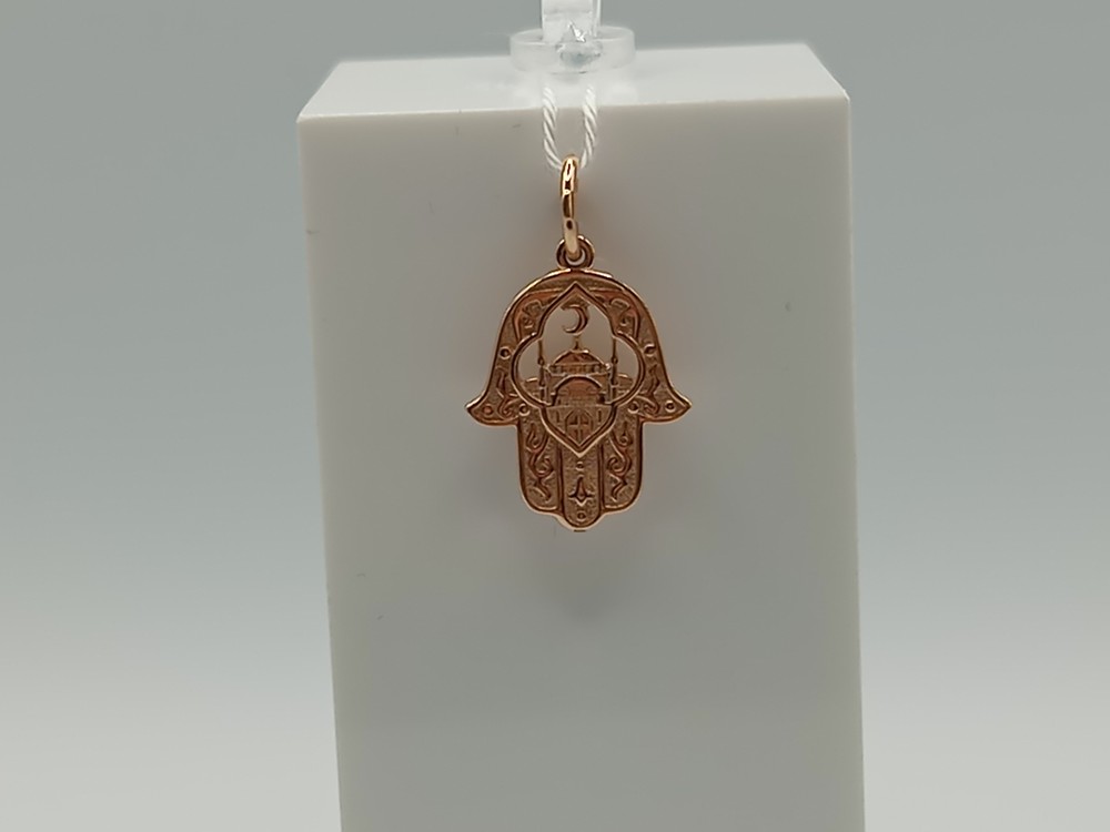 ПОДМБК585 ПОДВЕСКА МЕЧЕТЬ БЕЗ КАМНЯ (Au 585)