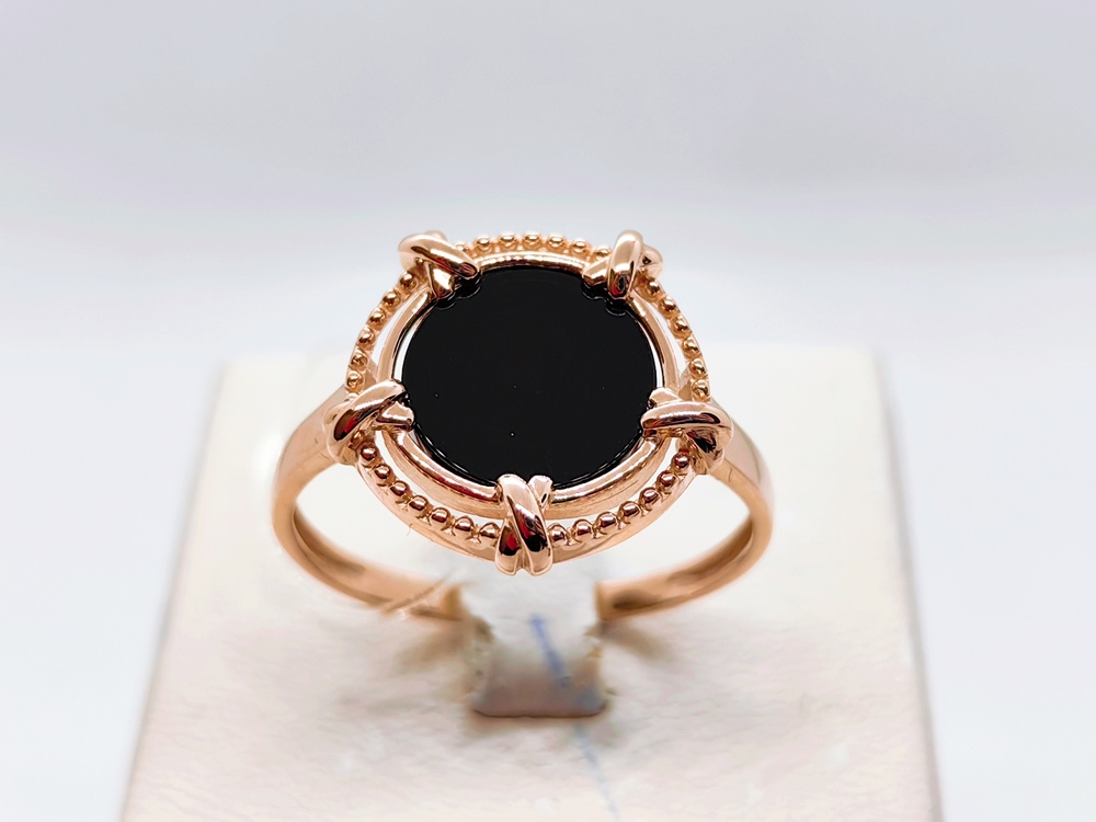 КОЛЬЦО ОНИКС (Au 585)