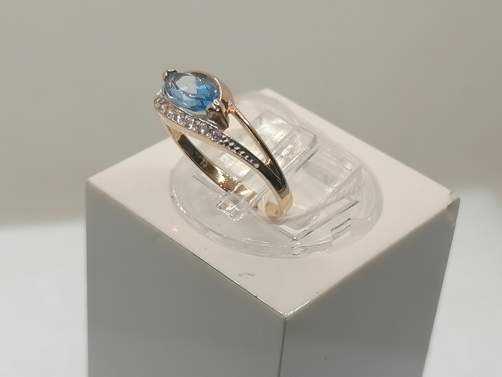 КОЛКМИ585 КОЛЬЦО С КАМНЯМИ (Au 585)