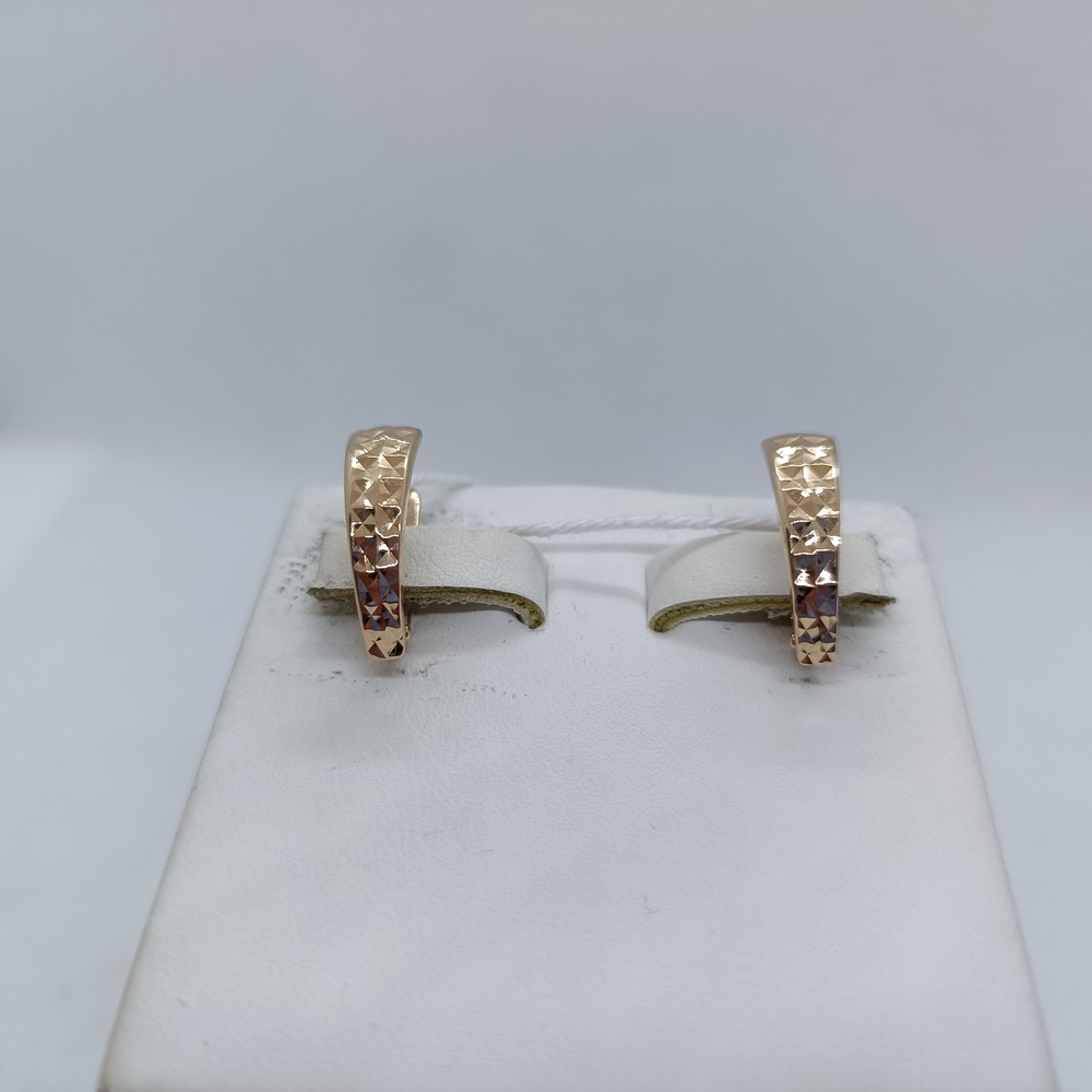 СЕРЬГИ БЕЗ КАМНЯ (Au 585)