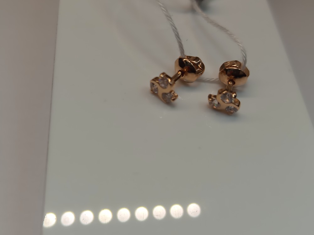 СПУС585 СЕРЬГИ ПУСЕТЫ (Au 585)