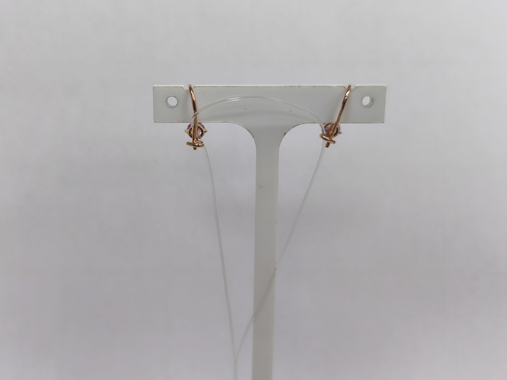 026947 СЕРЬГИ С КАМНЕМ (Au 585)