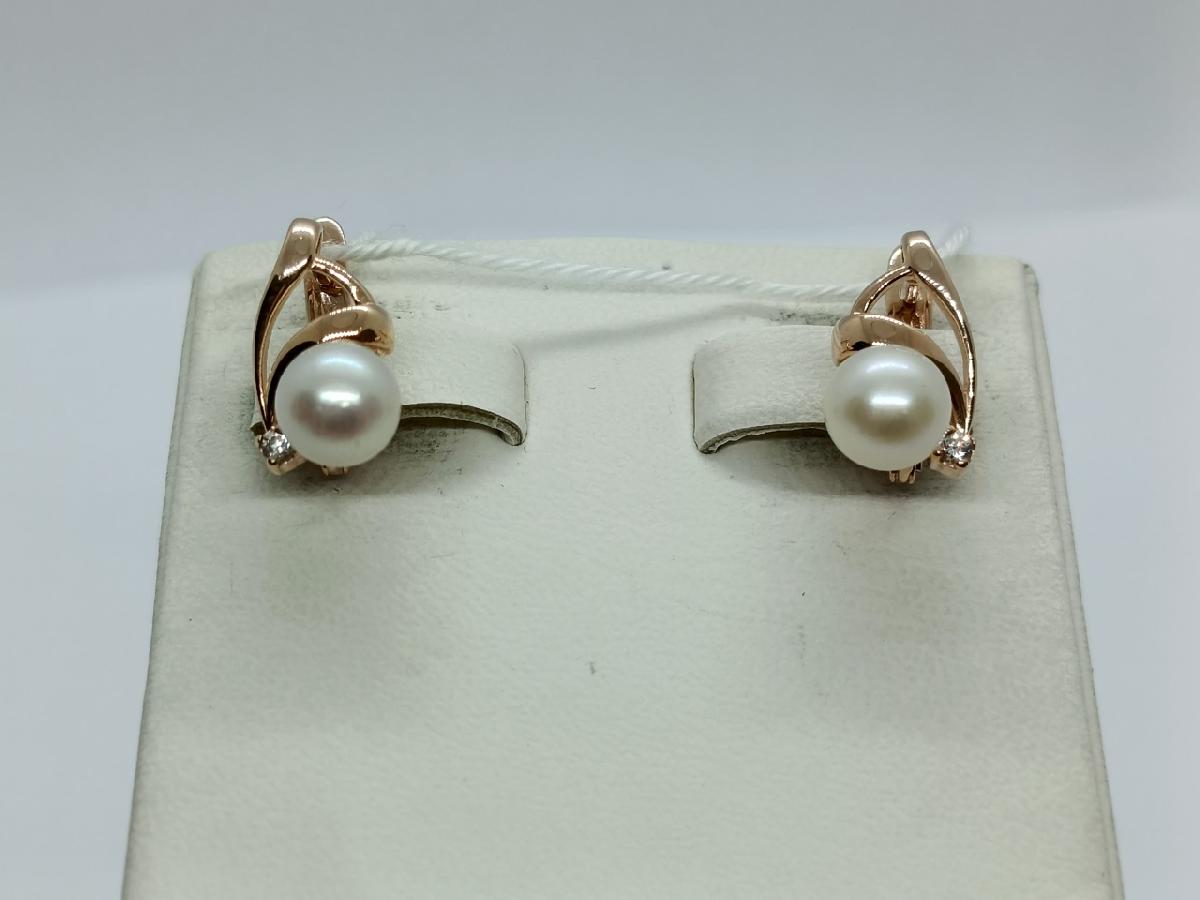 СКМИ585 СЕРЬГИ С КАМНЯМИ (Au 585)