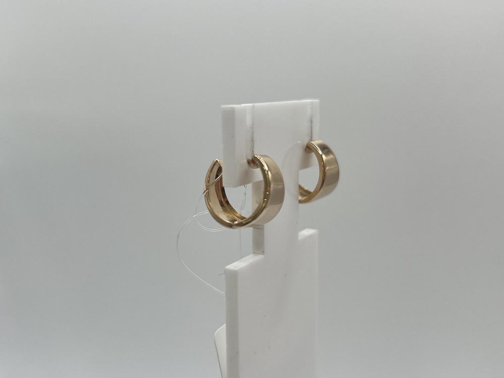 СЕРЬГИ БЕЗ КАМНЯ (Au 585)