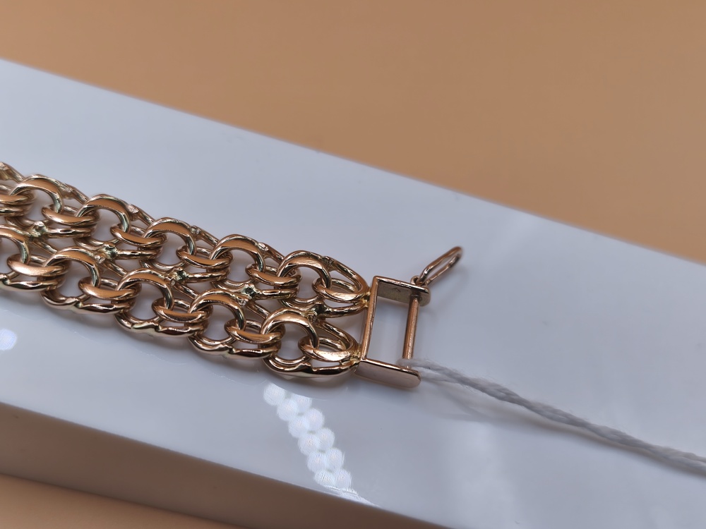 БЛБ585 БРАСЛЕТ ПОЛНОВЕСНЫЙ Бисмарк (Au 585)