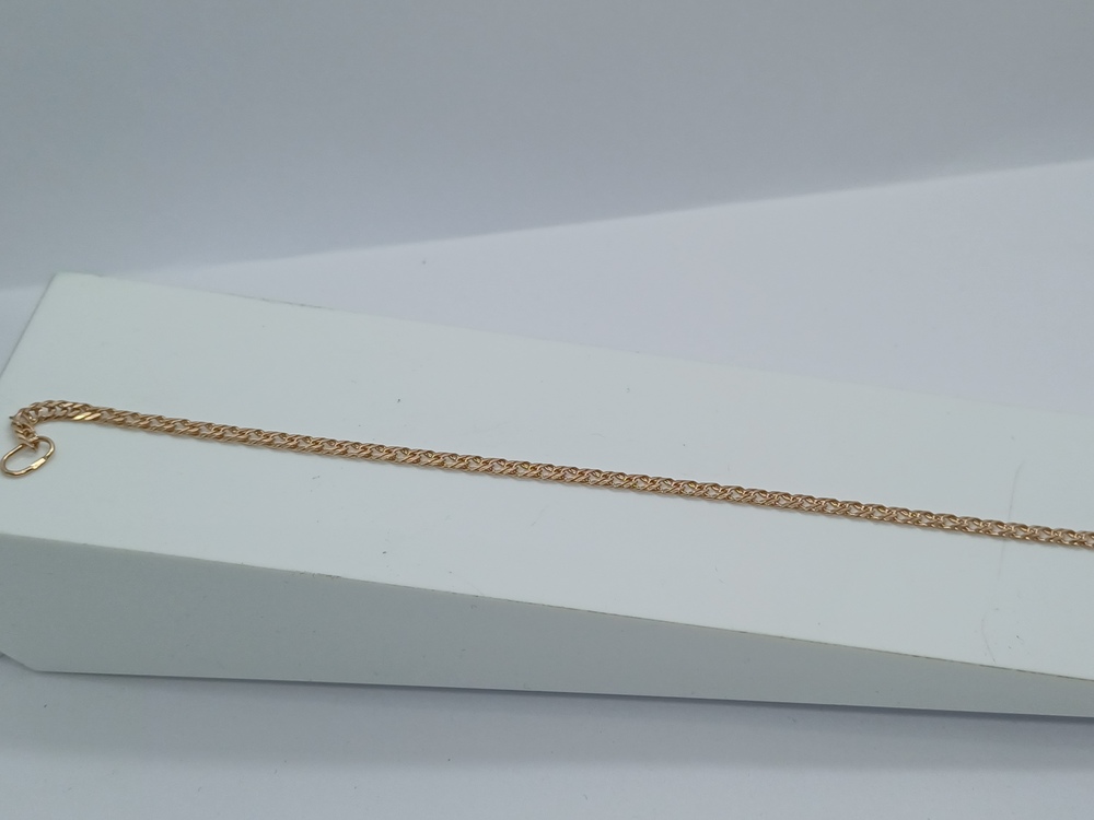 БРАСЛЕТ ПОЛНОВЕСНЫЙ Ромб двойной Au 585