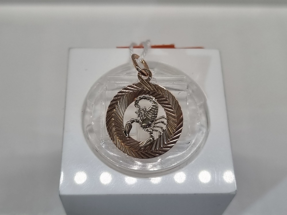 ПОДВЕСКА ЗНАК ЗОДИАКА СКОРПИОН Au 585