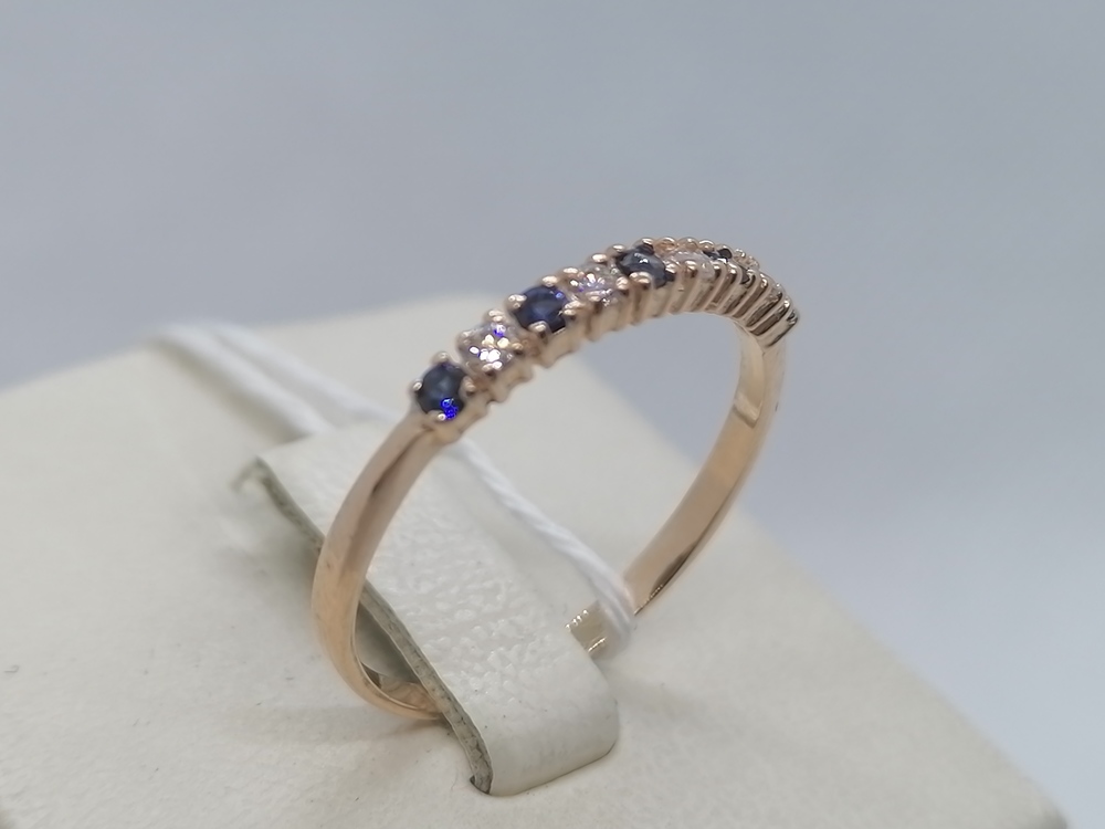 КОЛКМИ585 КОЛЬЦО С КАМНЯМИ (Au 585)