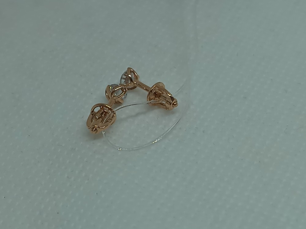 СЕРЬГИ ПУСЕТЫ с камнем (Au 585)