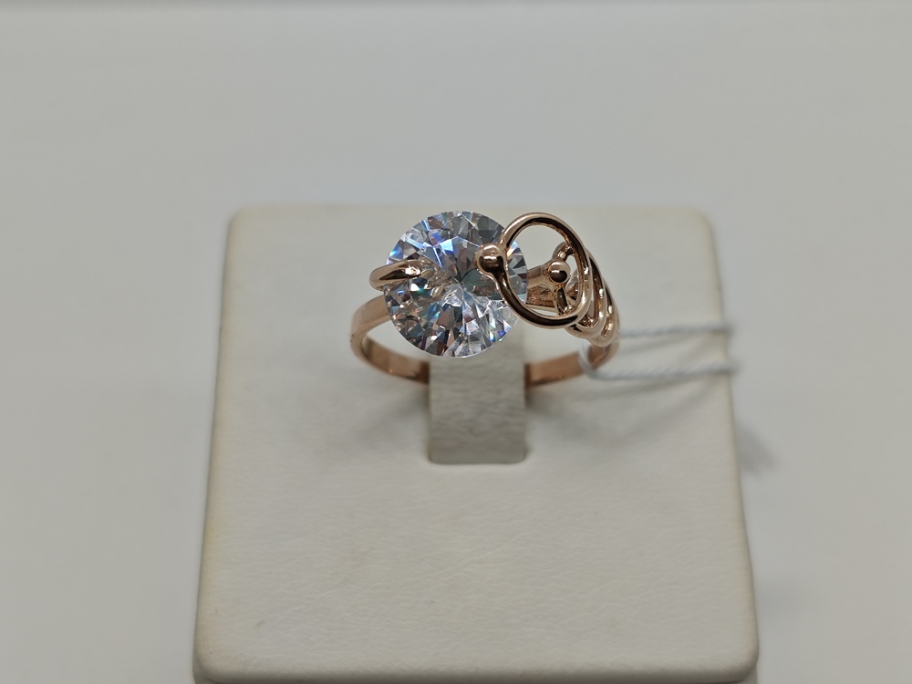 КОЛКМ585 КОЛЬЦО С КАМНЕМ (Au 585)