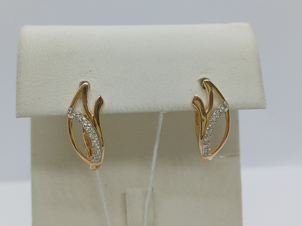 СЕРЬГИ С КАМНЯМИ (Au 585)