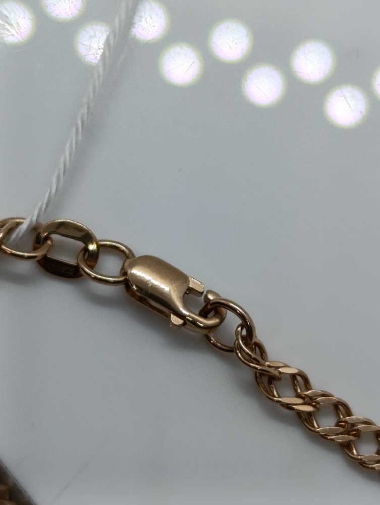 ЦЕПЬ ПОЛНОВЕСНАЯ Ромб двойной (Au 585)