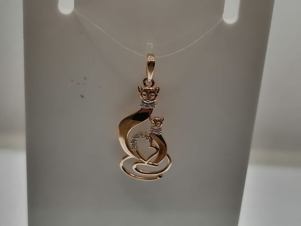 ПОДВЕСКА С КАМНЯМИ (Au 585)