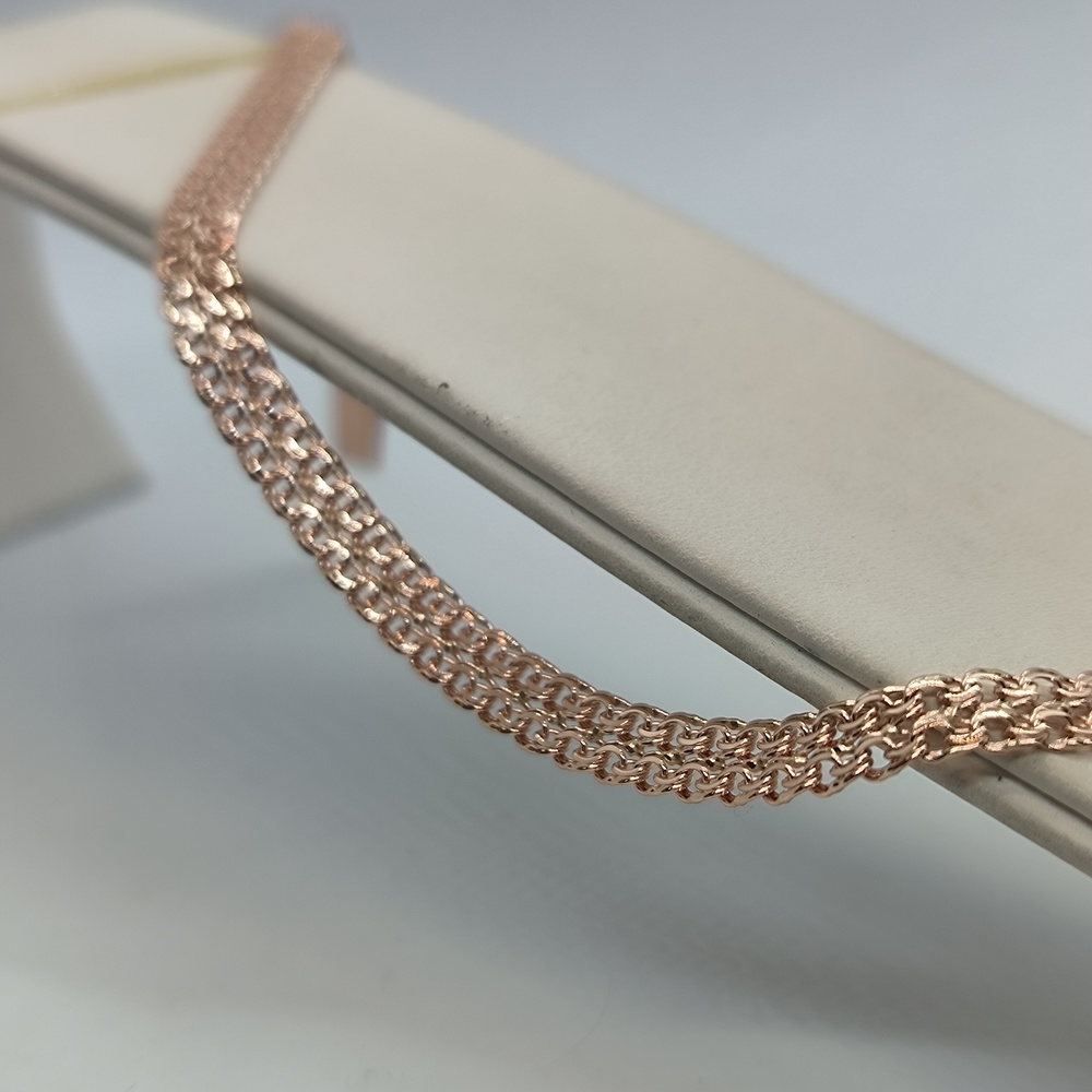 БРАСЛЕТ ПОЛНОВЕСНЫЙ Бисмарк двойной (Au 585)