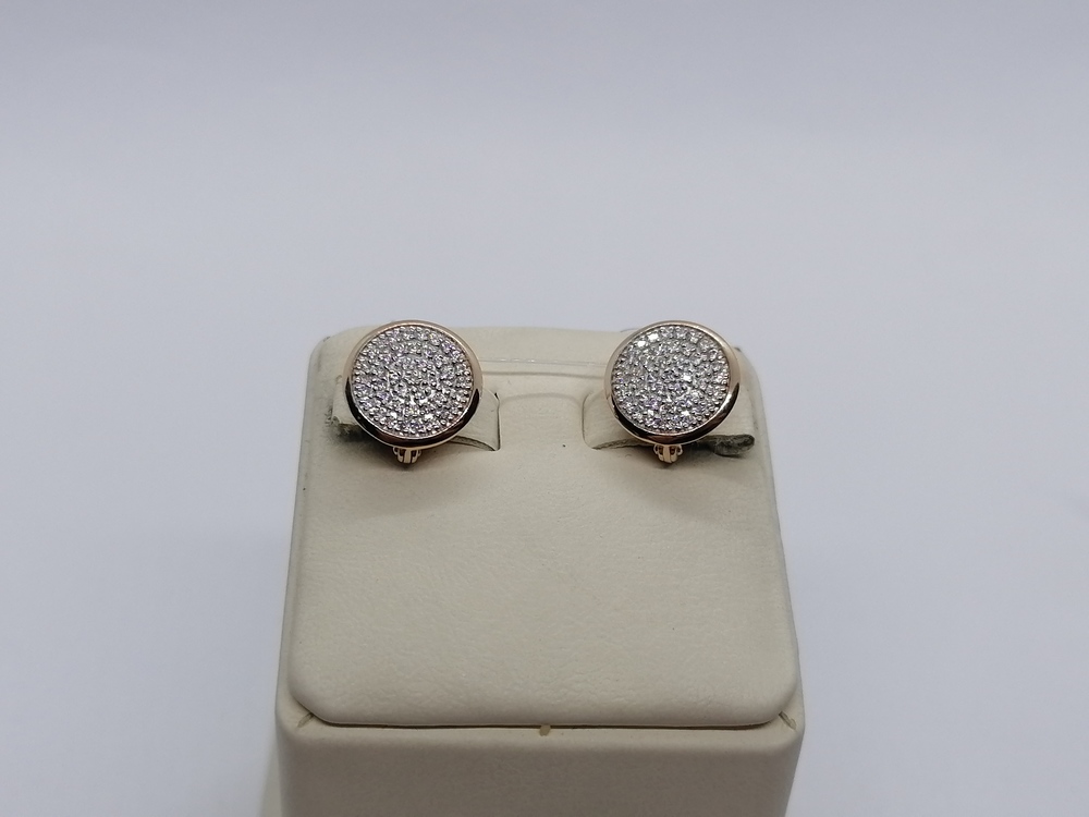 016452-1102 СЕРЬГИ С КАМНЯМИ (Au 585)