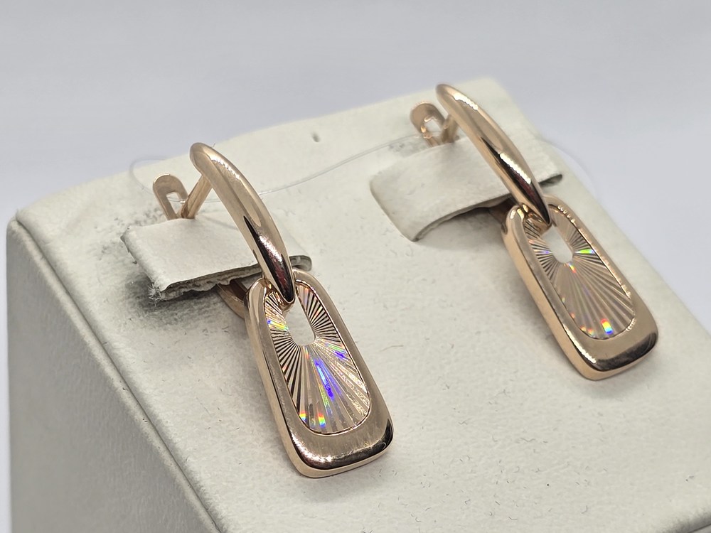 СЕРЬГИ БЕЗ КАМНЯ (Au 585)