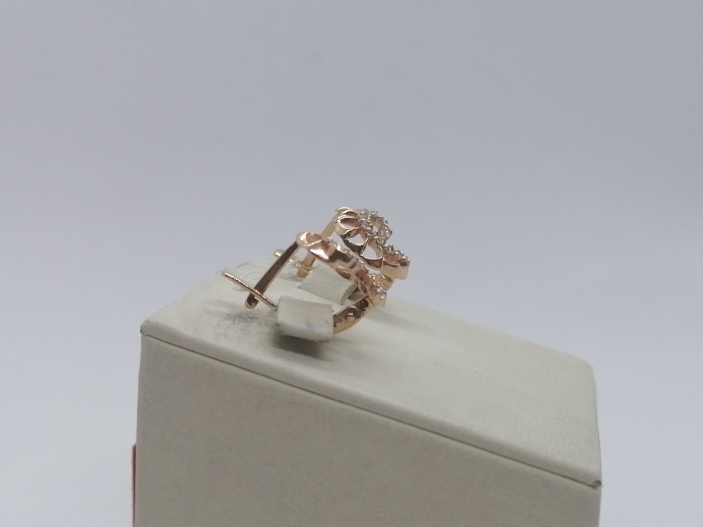 СКМИ585 СЕРЬГИ С КАМНЯМИ (Au 585)